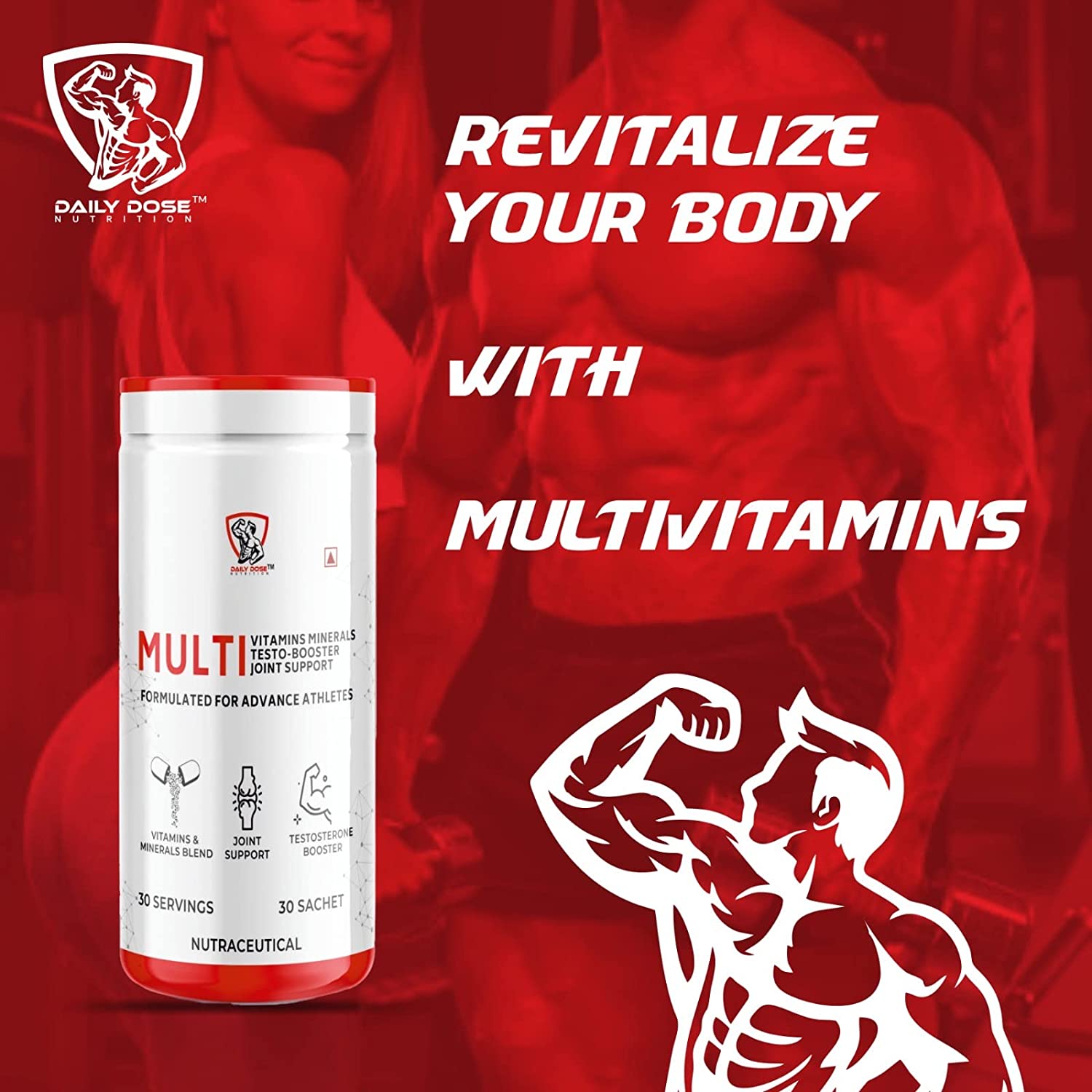 Daily Dose Multivitamins Minerals Testo Booster Dailydosenutrition